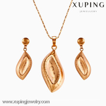 62464-Xuping Gold Schmuck-Set 18K Gold Plated Schmuck Promotion